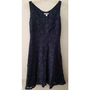Old Navy Dark Blue Lace Dress